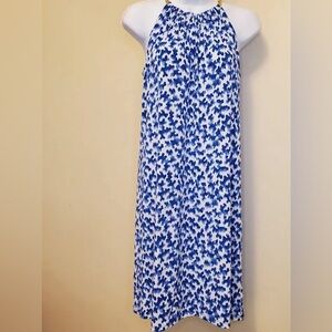 Women’s Blue & White Summer Michael Kors Dress Size L